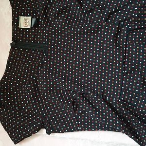 Lucky 13 sourpuss Donna rockabilly polkadot dress L